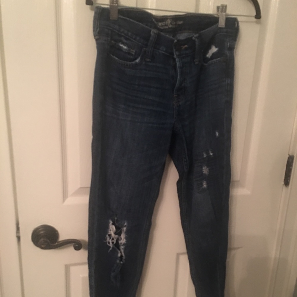 dark wash high waisted jeans